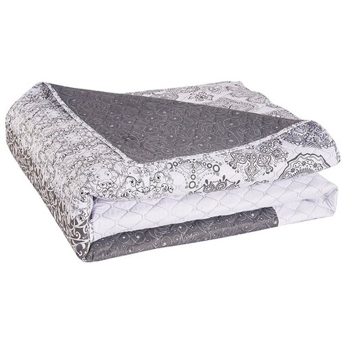 DecoKing bijelo-sivi dvostrani prekrivač od mikrovlakana Alhambra, 260 x 280 cm Slike