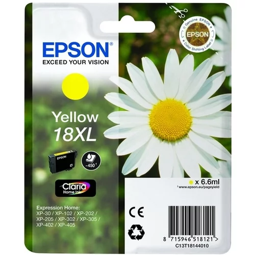  kartuša Epson T18XL rumena/yellow (T1814) - original
