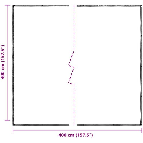  s rupama *Transparent*an 4 x 4 m Polietilen - 4 x 4 m Slike