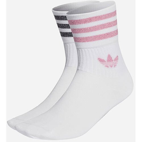 Adidas Originals Mid-Cut Glitter Crew Socks 2-pack HK0301 Cene