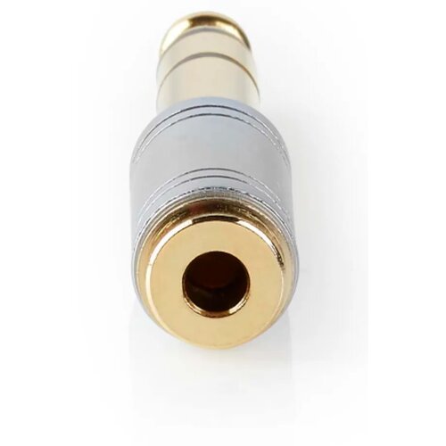 Nedis Stereo Audio Adapter CAGC23930ME, 6.35mm Mu&amp;scaron;ki na 3.5mm Ženski, Pozlaćeni Kontakti, Metal, Sivi Slike