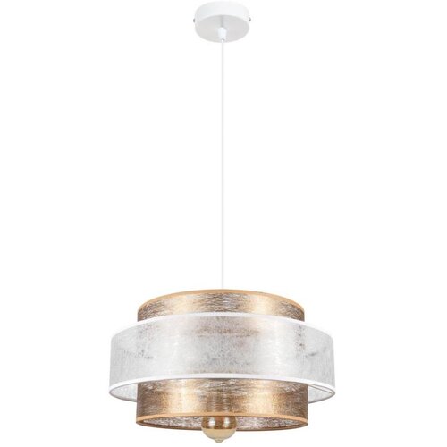  Visilica na sajli GABI 1xE27/60W/230V zlatna/bela prečnik 40 cm Cene