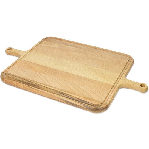 Brezawood drvena daska za serviranje 35x30 - 2 ručice bukva Slike
