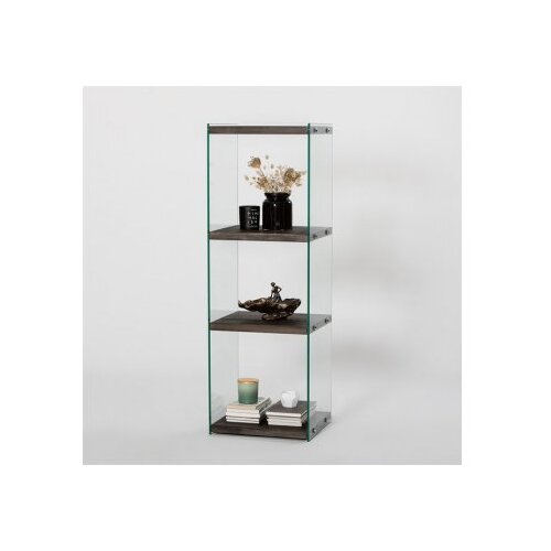Hanah home polica za knjige aqua 3 anthracite Slike