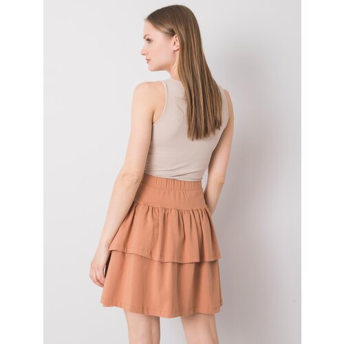 Fashion Hunters Camel flared mini skirt Cene
