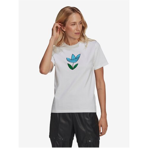 Adidas White Women&amp;#039;s T-Shirt Originals - Women Slike