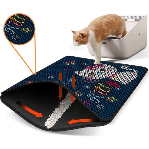 WALLXPERT Nrszn0085 multicolor cat litter mat Cene