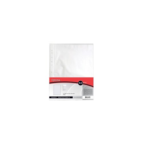 Optima Uložna PVC U mapa A4 90 mic, 50 komada Slike