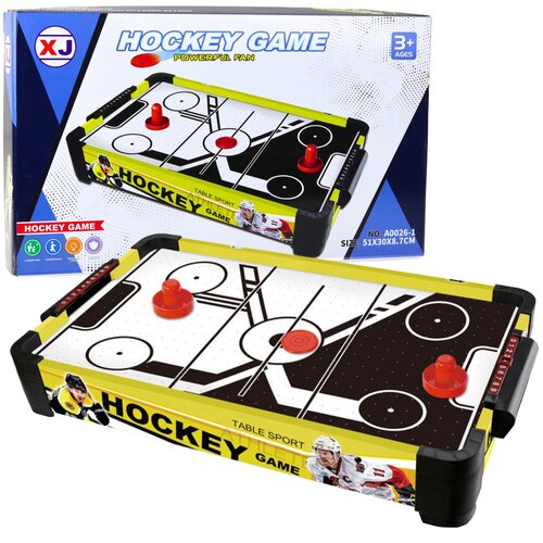  Drveni stol za zračni hokej 51 cm - žuti Slike