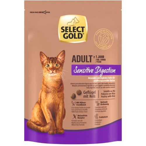 Select Gold Cat Adult Sensitive Digestion perutnina z rižem 300g Cene