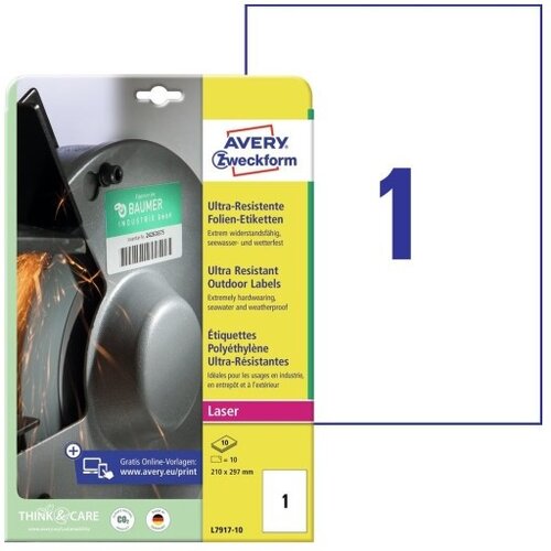  Etikete zweckform l7917-10 210x297mm ZWECKFORM1 Cene