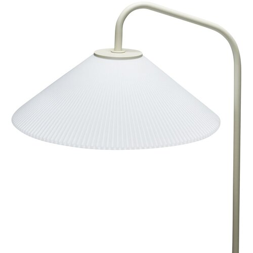H&amp;uuml;bsch Kremno bela stoječa svetilka s steklenim senčilom (vi&amp;scaron;ina 158 cm) Solid &amp;ndash; Slike