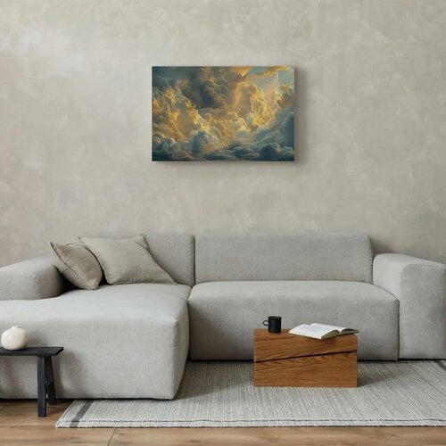  Slika - Last Breath of the Day: Clouds Illuminated by Evening Glow 30x20 Cene