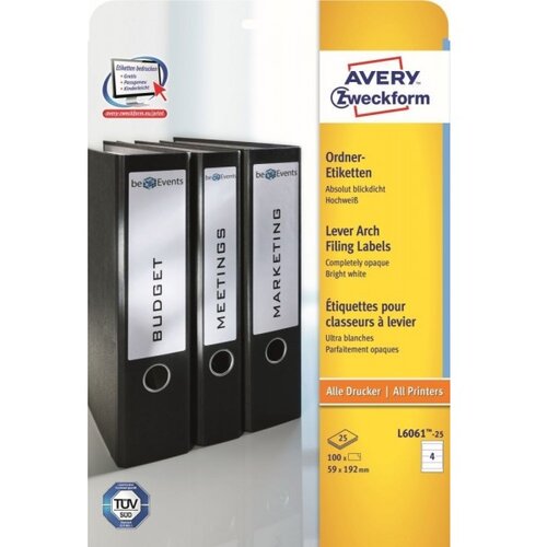 Avery Zweckform Etikete za široke registratorje 192 x 59 1/25 Cene