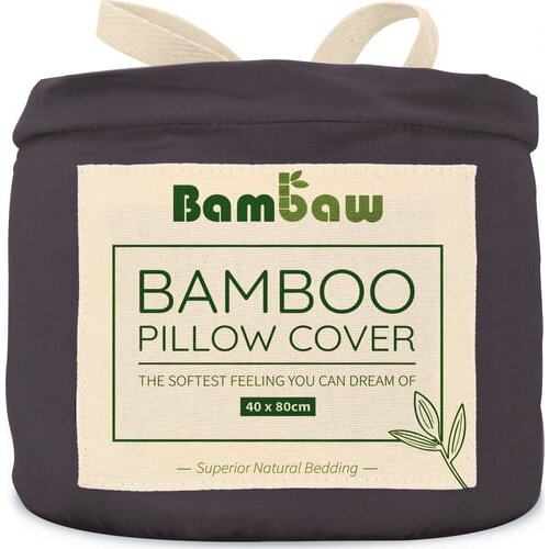 Bambaw prevleka za blazino iz bambusa 40 x 80 cm, 2-delni set - charcoal Cene