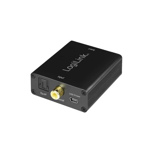 Logilink Koaksialni in Toslink na analogni L / R in pretvornik 3,5mm vtičnega avdio pretvornika CA0101 Toslink / cinch / klinker avdio adapter črna, (20411487) Cene