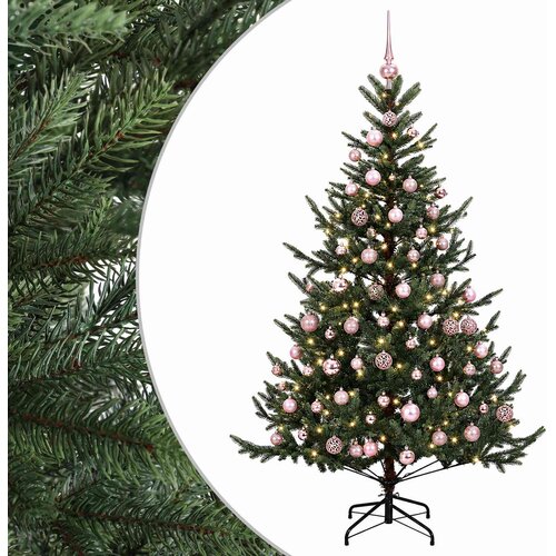  Umjetno božićno drvce s kuglicom 210 cm 300 LED lampica Slike