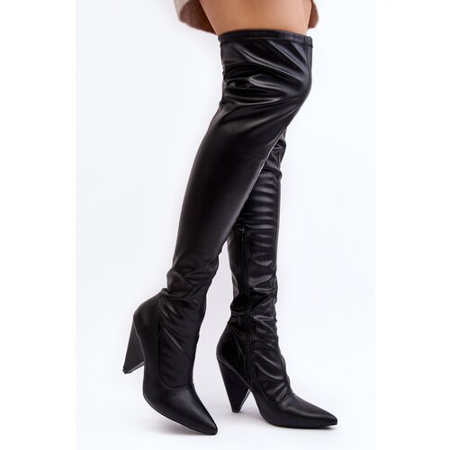 Boto Suede High Heel Boots Lu Boo Grey Cene