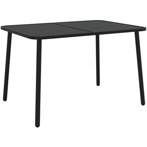 vidaXL Vrtna miza antracitna 110x80x71 cm jeklo, (20665466) Cene