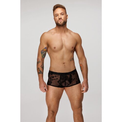 Noir Handmade Transparentne mu&scaron;ke seksi bokserice Flock embroidery Cene