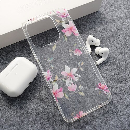 Nanobit Maska za Honor X6b Print Pink Mangolia Flowers Slike