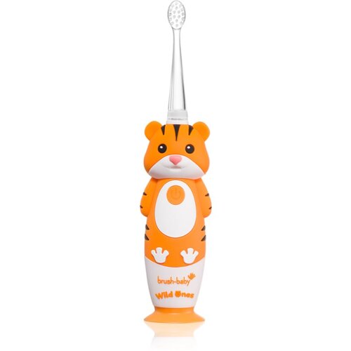 Brush Baby WildOnes WildOne električna zobna &amp;scaron;četka + 2 nadomestni glavi za otroke Tiger 1 kos Slike