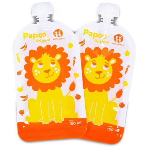 Petite &amp;amp; Mars Papoo vrečka za hrano Lion 6x150 ml Slike