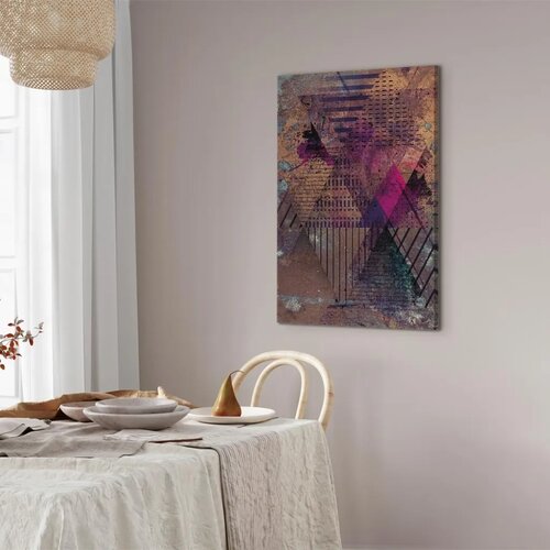  Slika - Honey Abstraction (1 Part) Vertical 80x120 Na talijanskom platnu Slike