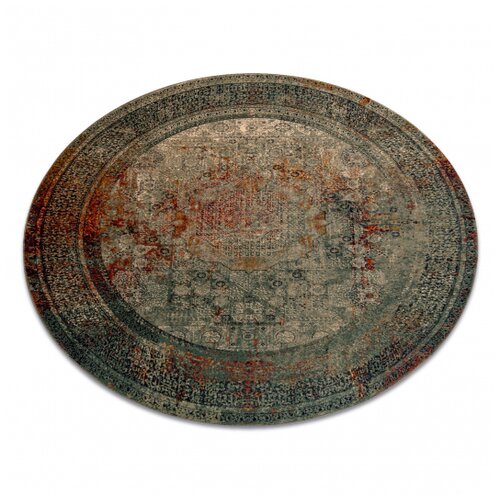 RugsX Preproga volna OMEGA MAMLUK krog - Rozeta vintage smaragdni cercle 135 cm, (5000227593) Cene