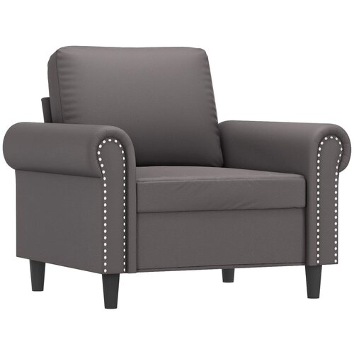 vidaXL Fotelj siv 60 cm umetno usnje, (20988508) Cene