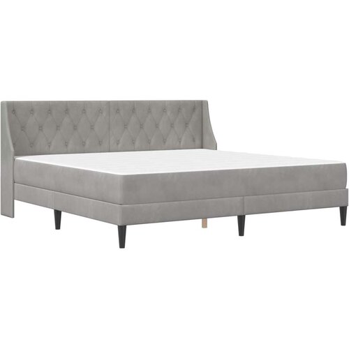  Okvir kreveta s madracem Zidne 2 pcs Svijetlo siva Bar&amp;scaron;un - Svjetlosiva 200 x 200 cm Slike
