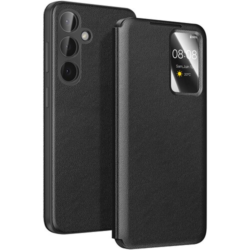 AVIZAR Smart View torbica za Galaxy S26 Plus s prostorom za kartico, Črna, (5000274024) Cene