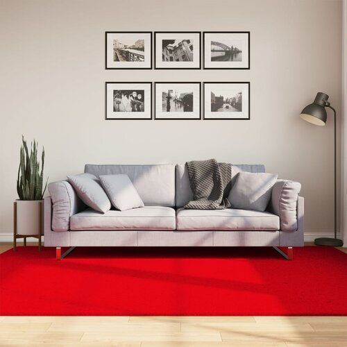 vidaXL Tepih HUARTE kratkih vlakana mekani i perivi crveni 160x230 cm | shoptok.hr