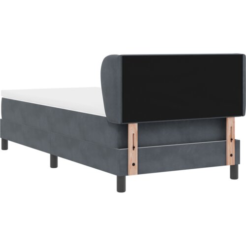 Box Spring krevet s madracem tamno sivi 80x200 cm bar&amp;scaron;un Slike
