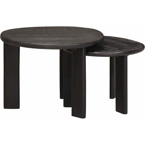  Stolovi za kavu na sklapanje 2 pcs Bijelo Čvrsto drvo manga Slike
