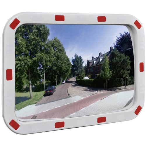 vidaXL Konveksno pravokutno prometno ogledalo 40 x 60 cm s reflektorima Cijene