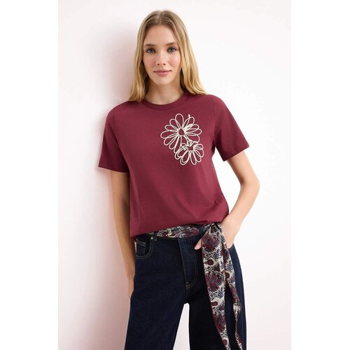 TRENDYOLMILLA Ženska majica TWOSS25TS00028, Bordo Cene