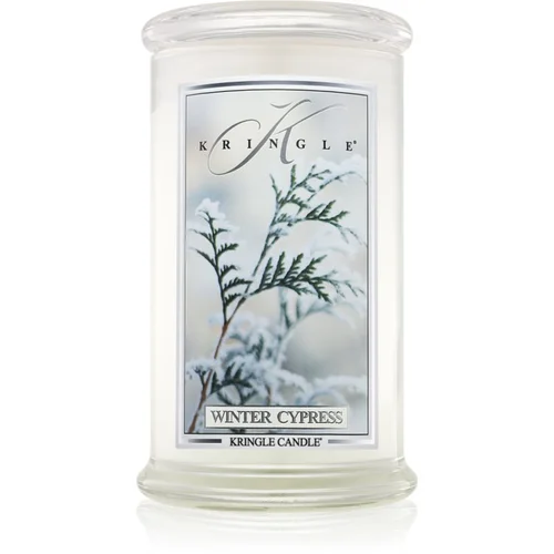 Kringle Candle Winter Cypress dišeča sveča 624 g