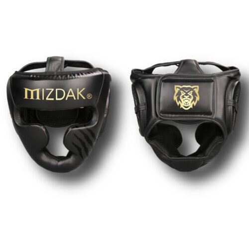 MIZDAK mma performance Boks kaciga, Crno-zlatna Slike