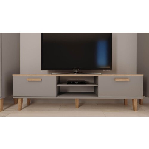 HAPPYKIDS TV OMARICA 160 CM DENVER - SIVA/HRAST Slike