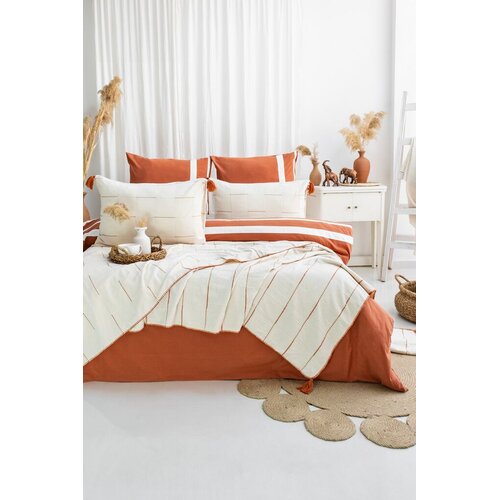 L'essentiel Maison Komplet posteljine Eva, 240x260 cm, Terakota Cene