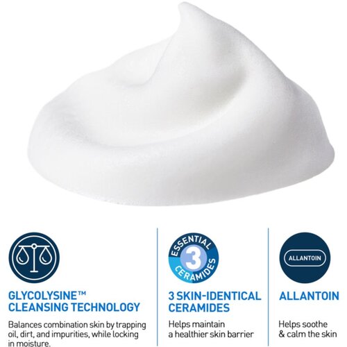 CeraVe Cleansers Balancing Air Foam Cleanser čistilna pena za normalno do me&amp;scaron;ano kožo 148 ml Slike