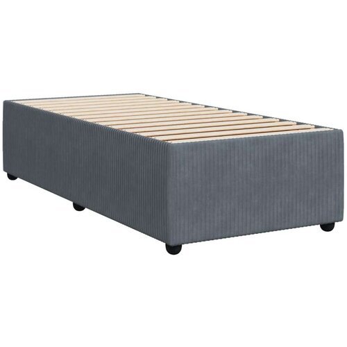 VidaXL box spring krevet s madracem tamnosivi 100x200 cm bar&amp;scaron;unasti Slike