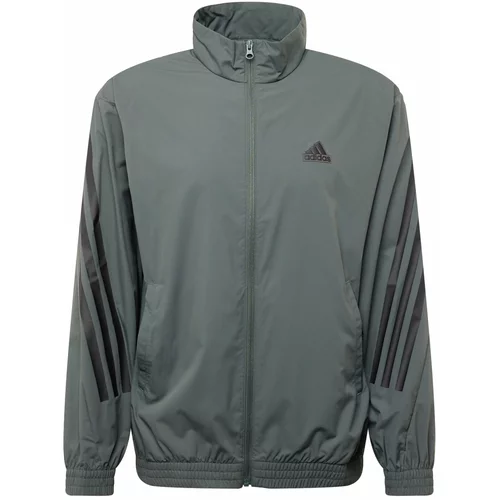 ADIDAS SPORTSWEAR Sportska jakna antracit siva / tamo siva