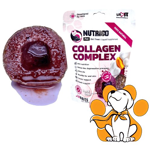 LK Baits Nutrigo Dog Collagen Complex, Mini 75g, Podr&amp;scaron;ka Za Zglobove i Mi&amp;scaron;iće Slike
