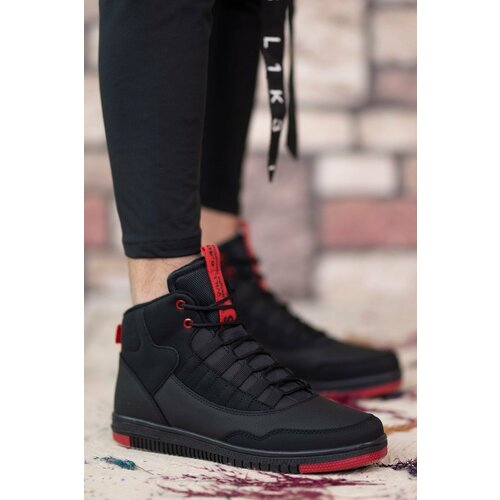 Riccon Black Red Men's Sneaker Boots 00122262 Slike