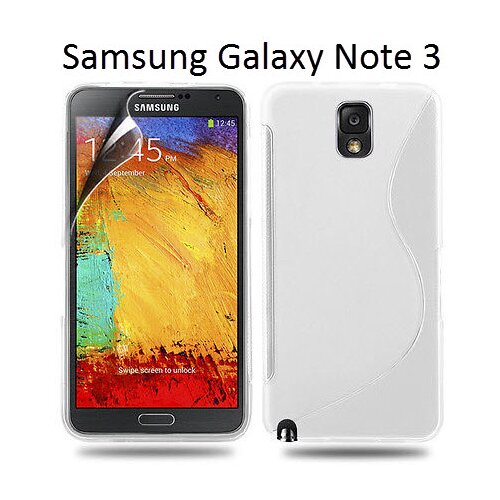  Gumijasti / gel etui S-Line za Samsung Galaxy Note 3 - beli Cene