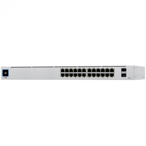 Ubiquiti Pro 24 (24) GbE ports (2) 10G SFP+ ports DC power backup-ready Layer 3 switching Silent cooling. Cijene