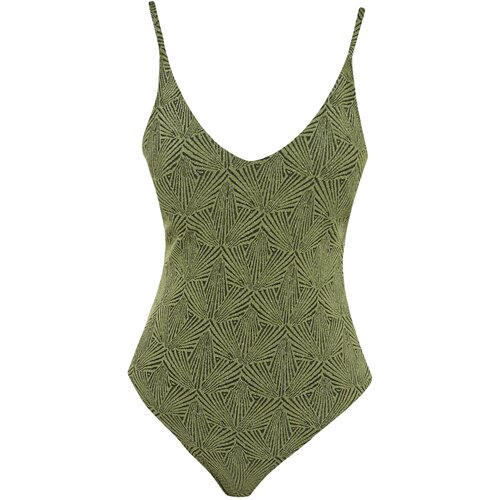 Trendyol Swimsuit - Green - Textured Slike