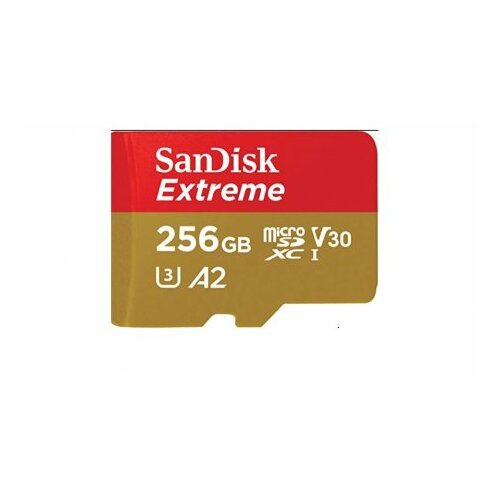 Sandisk memorijska kartica sdxc 256GB extreme micro 190MB/s uhs-i Class10 U3 V30+Adap. 67787 Slike